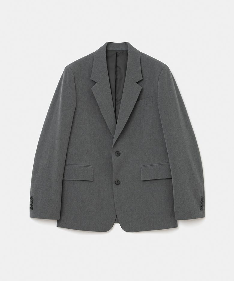 tailored jacket relaxed fit grey