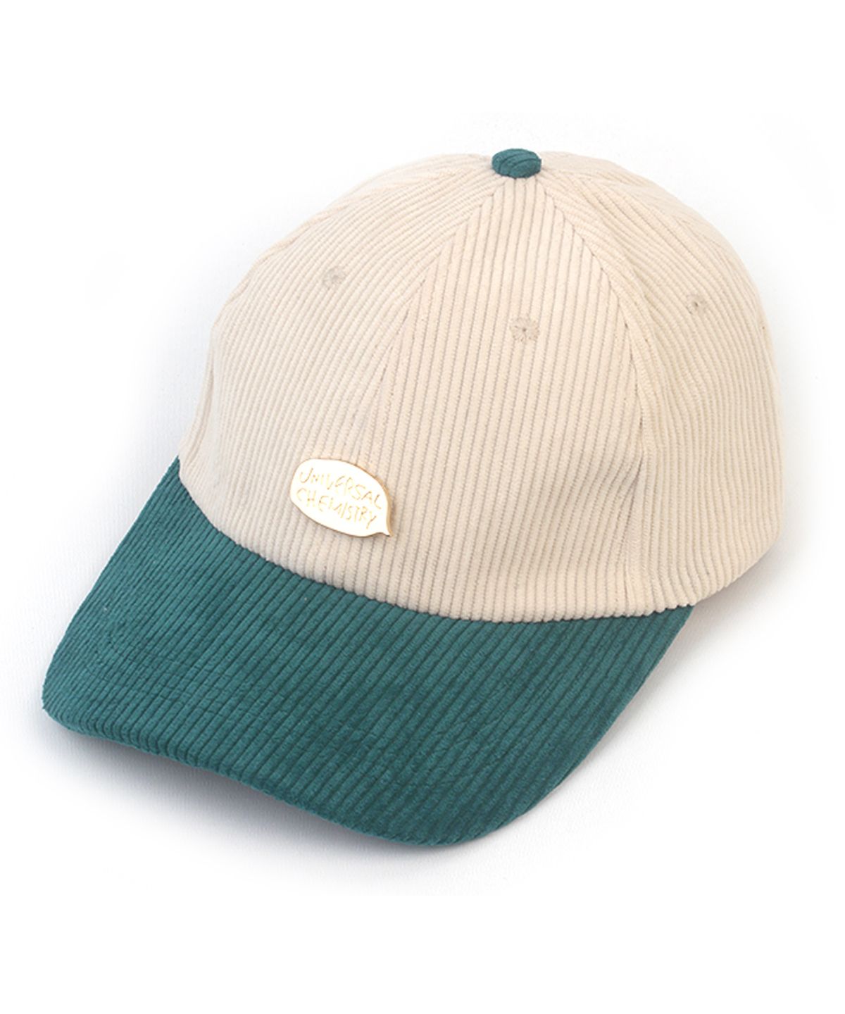 유니버셜 케미스트리(UNIVERSAL CHEMISTRY) Corduroy Ivory Green Ballcap 코듀로이볼캡