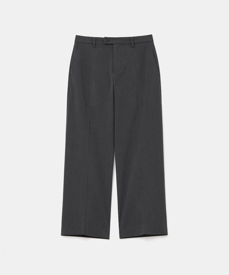 basic slacks wide fit charcoal