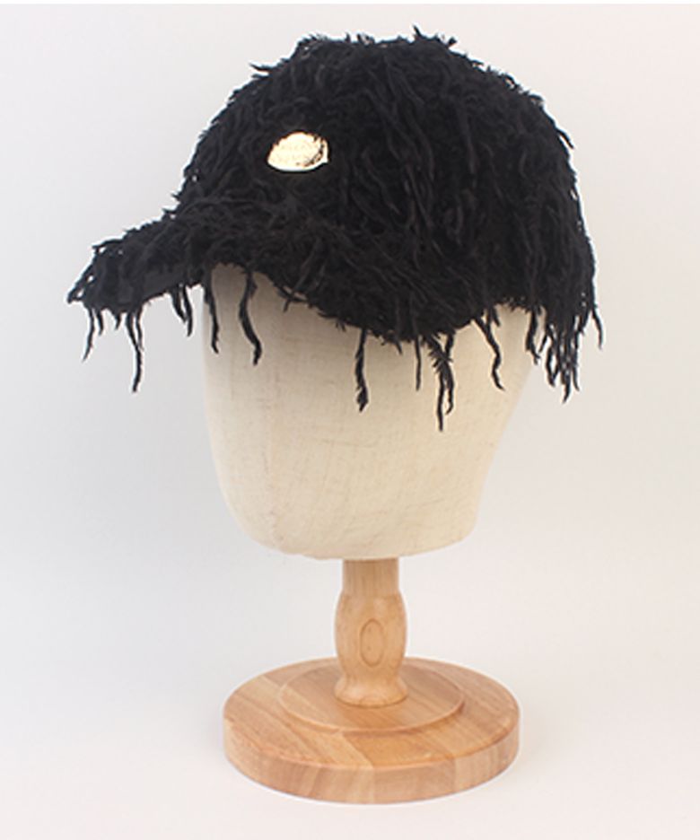 Horror Black Fur Ballcap 퍼볼캡