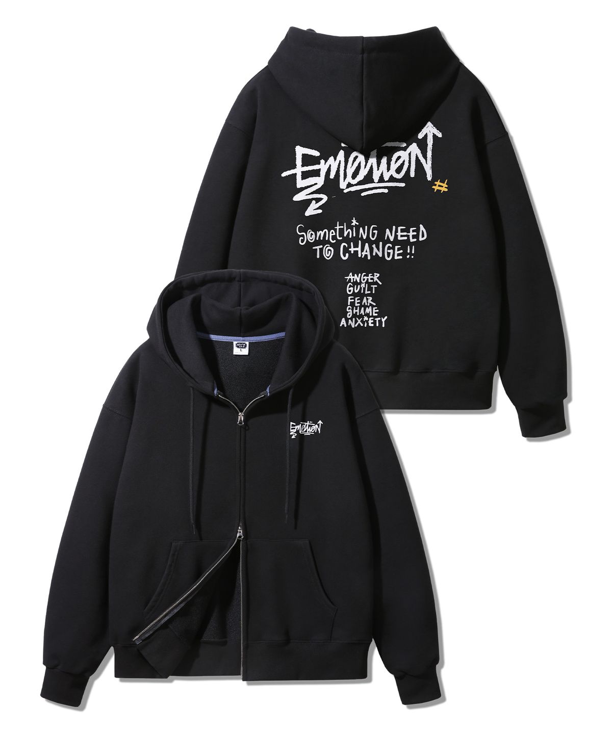 앨빈클로(ALVINCLO) EMOTION 투웨이 후드집업 AZH307 (3 COLOR)