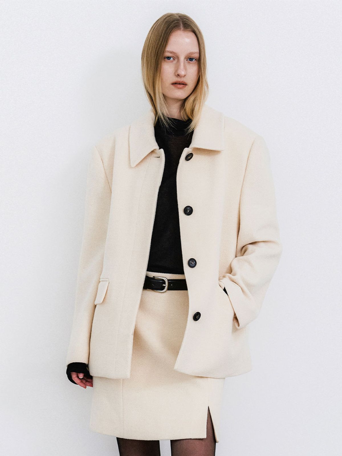 아틀리에 나인(ATELIER NAIN) FAVE TWEED SET-UP JACKET(JK-3049)