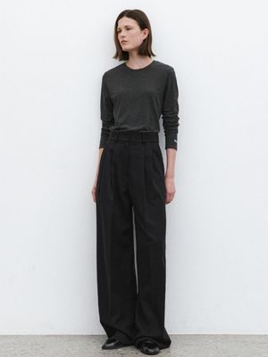 ESSENTIAL AUBE TWO TUCK PANTS(PT-5688)