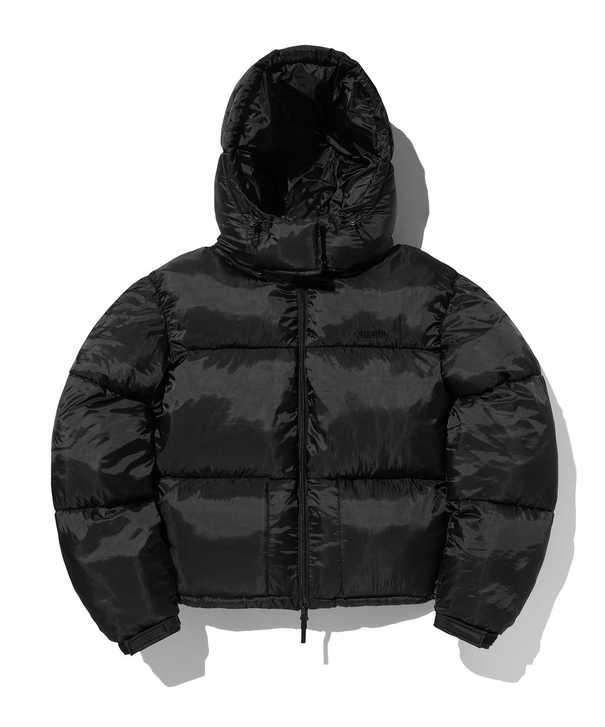 스웨이드(SUADE) SHORT PUFFER JACKET [BLACK]