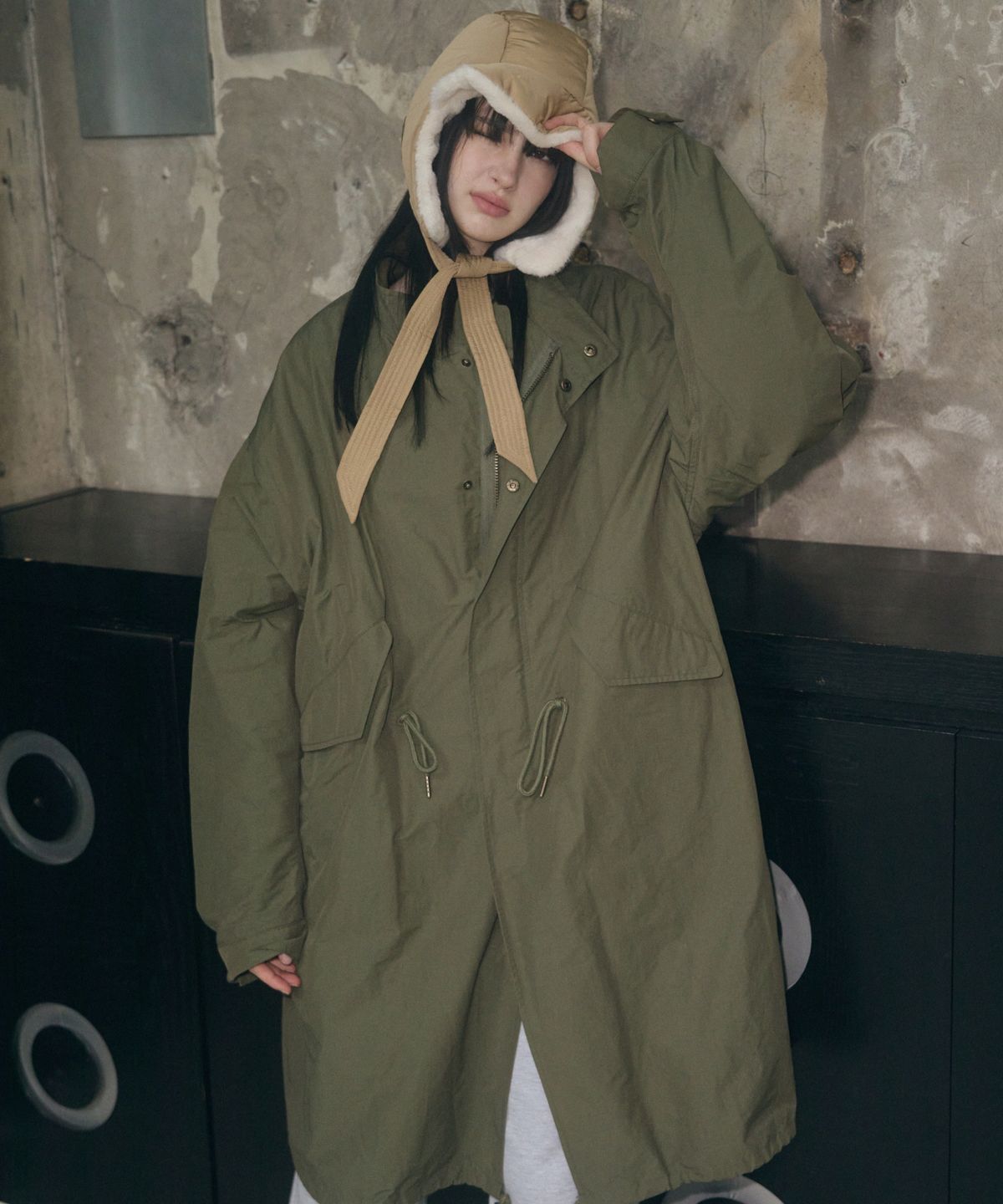 레더리(LEATHERY) M-65 피쉬테일 오버핏 롱파카 [2COLOR]