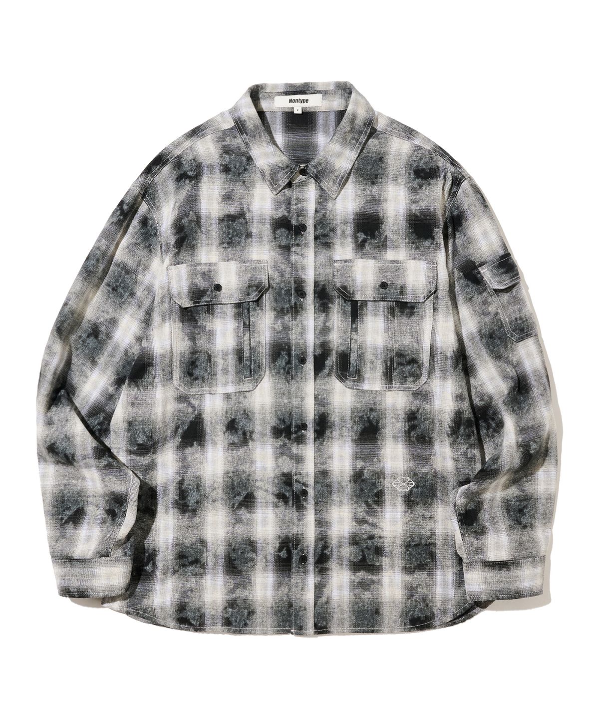 논타입(NONTYPE) COMFY 3PK CHECK SHIRTS (BLACK)