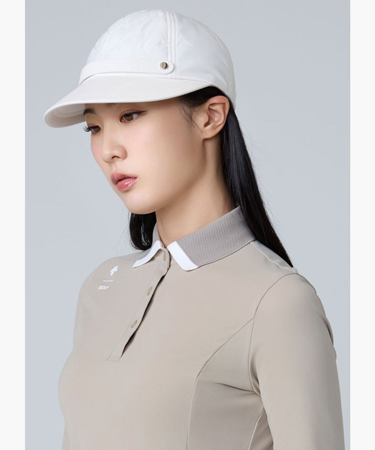 데상트 골프(DESCENTE GOLF) 여성 퀼팅 캡 DQ42WFCPO5