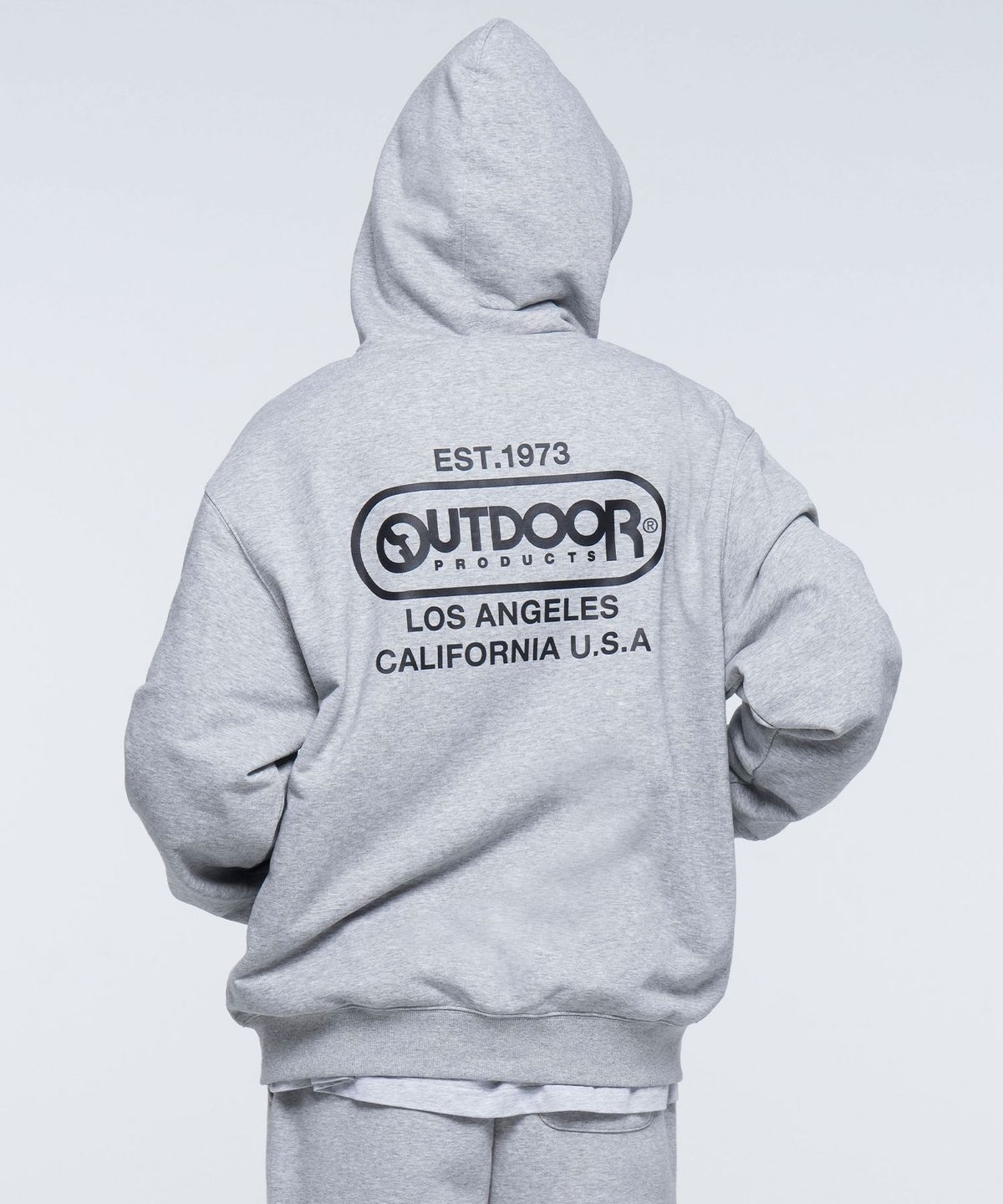 아웃도어 프로덕츠(OUTDOOR PRODUCTS) MULTI LOGO ZIP-UP HOODIE (MELANGE)