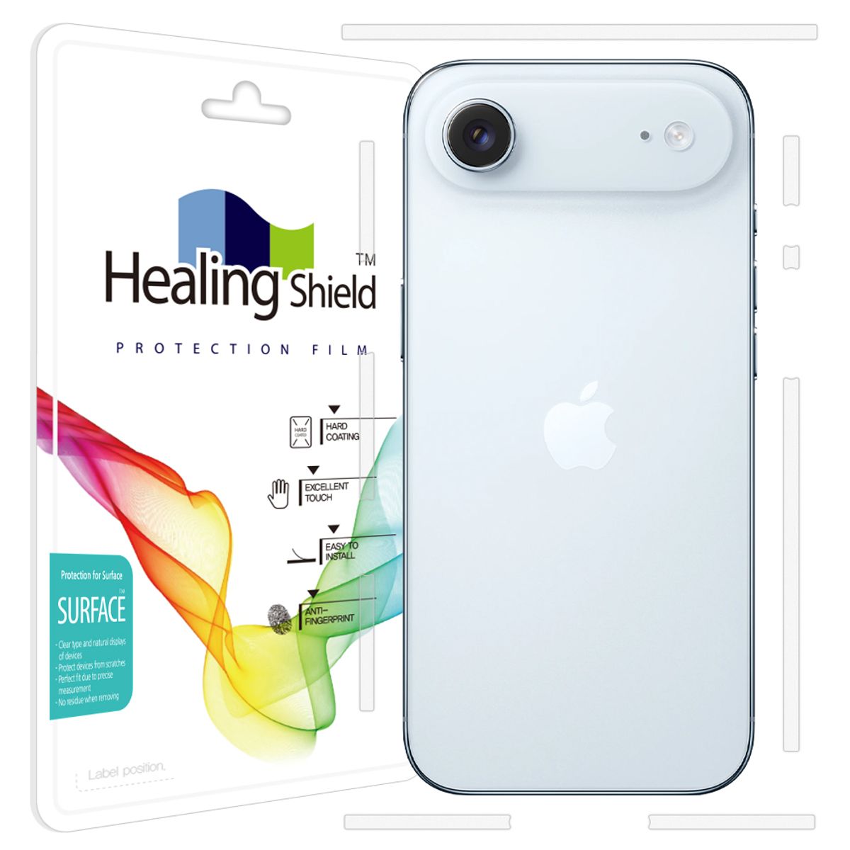 힐링쉴드(HEALINGSHIELD) 아이폰17 에어 무광 측면테두리 보호필름 2세트