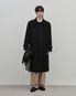 루빈 세미 오버핏 울 발마칸 코트 [블랙]