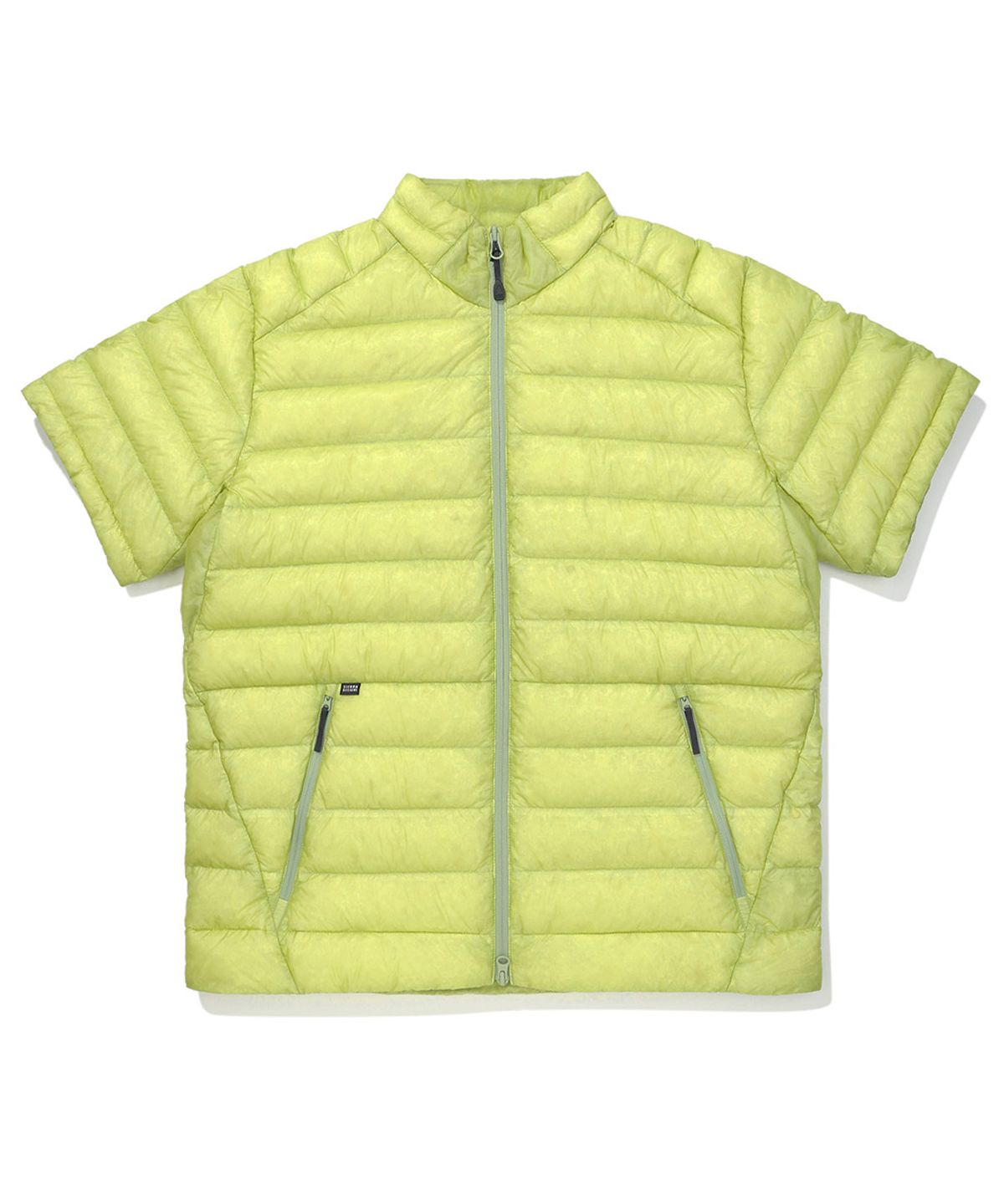 시에라디자인(SIERRA DESIGNS) 뮤어(MUIR) 경량 구스다운 반팔자켓 YELLOW GREEN