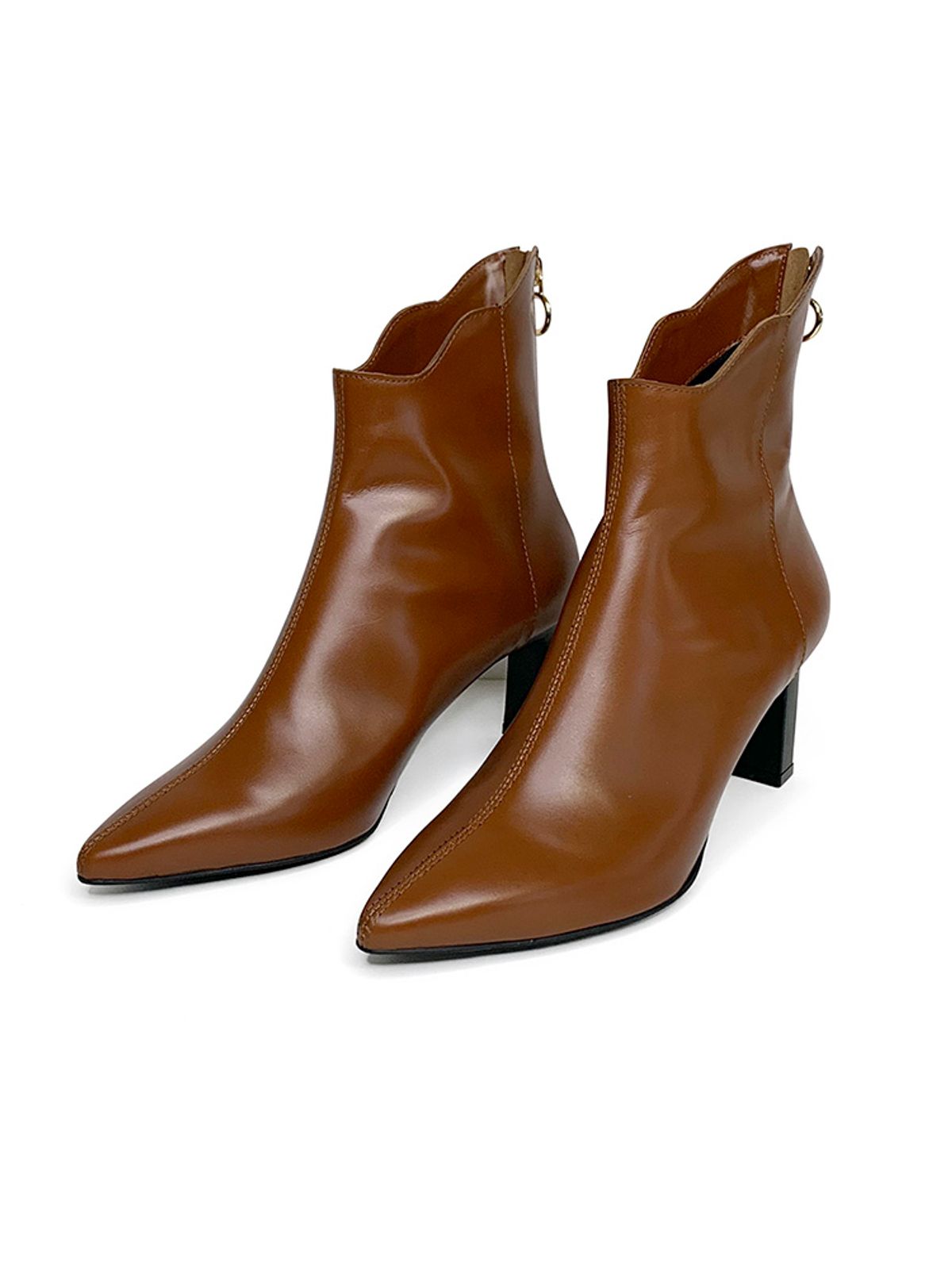 백오브더문(BACK OF THE MOON) kiko ankle boots_brown