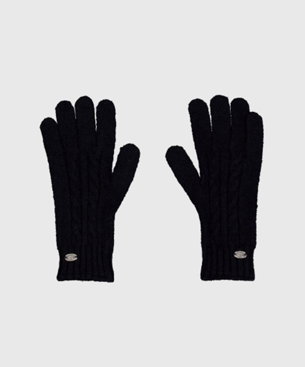 래니래니(RENNYRENNIE) CABLE GLOVES - 케이블 장갑 [ NIGHT BLACK ]