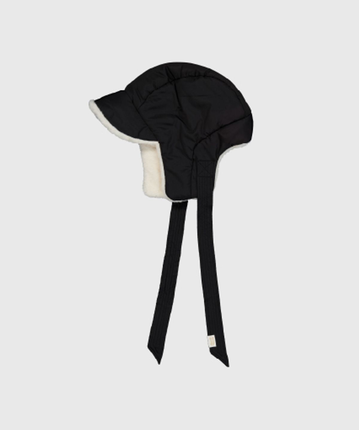 래니래니(RENNYRENNIE) PADDING FUR TROOPER HAT - 패딩 퍼 트루퍼 햇 [ NIGHT BLACK ]