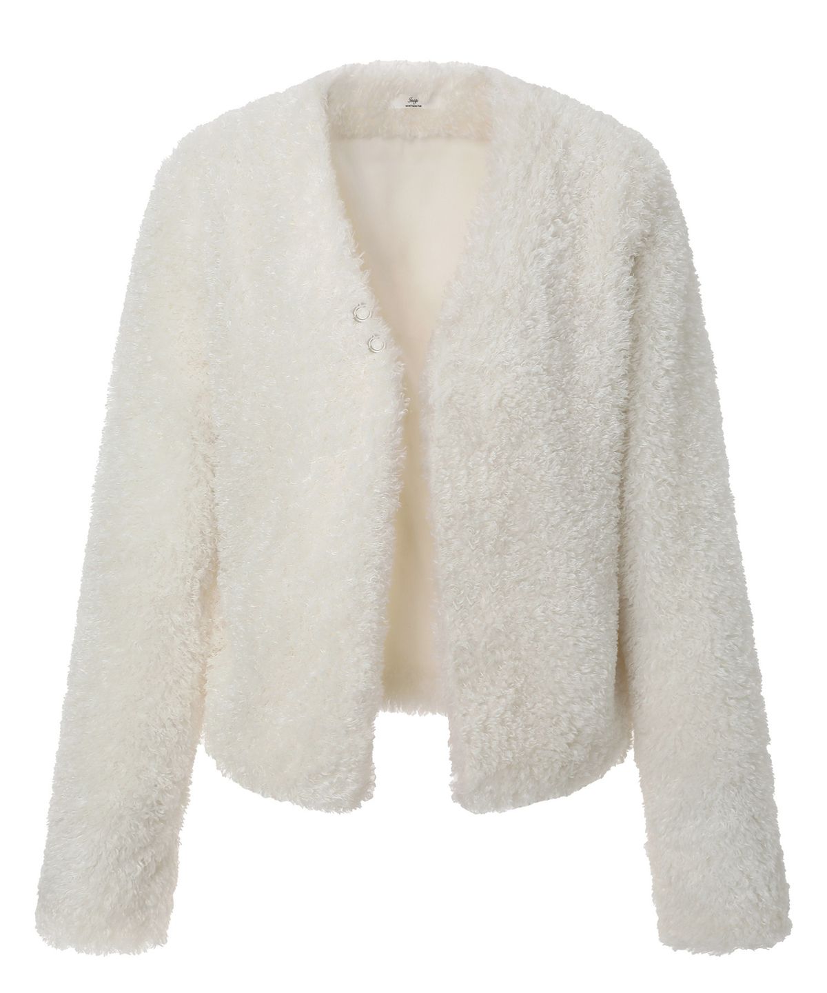 이네기(INEGI) Guardian Fur Cardigan (ivory)