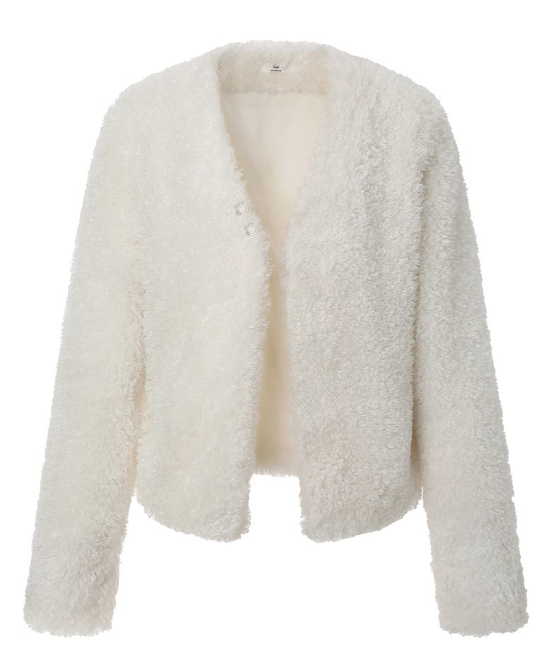 Guardian Fur Cardigan (ivory)