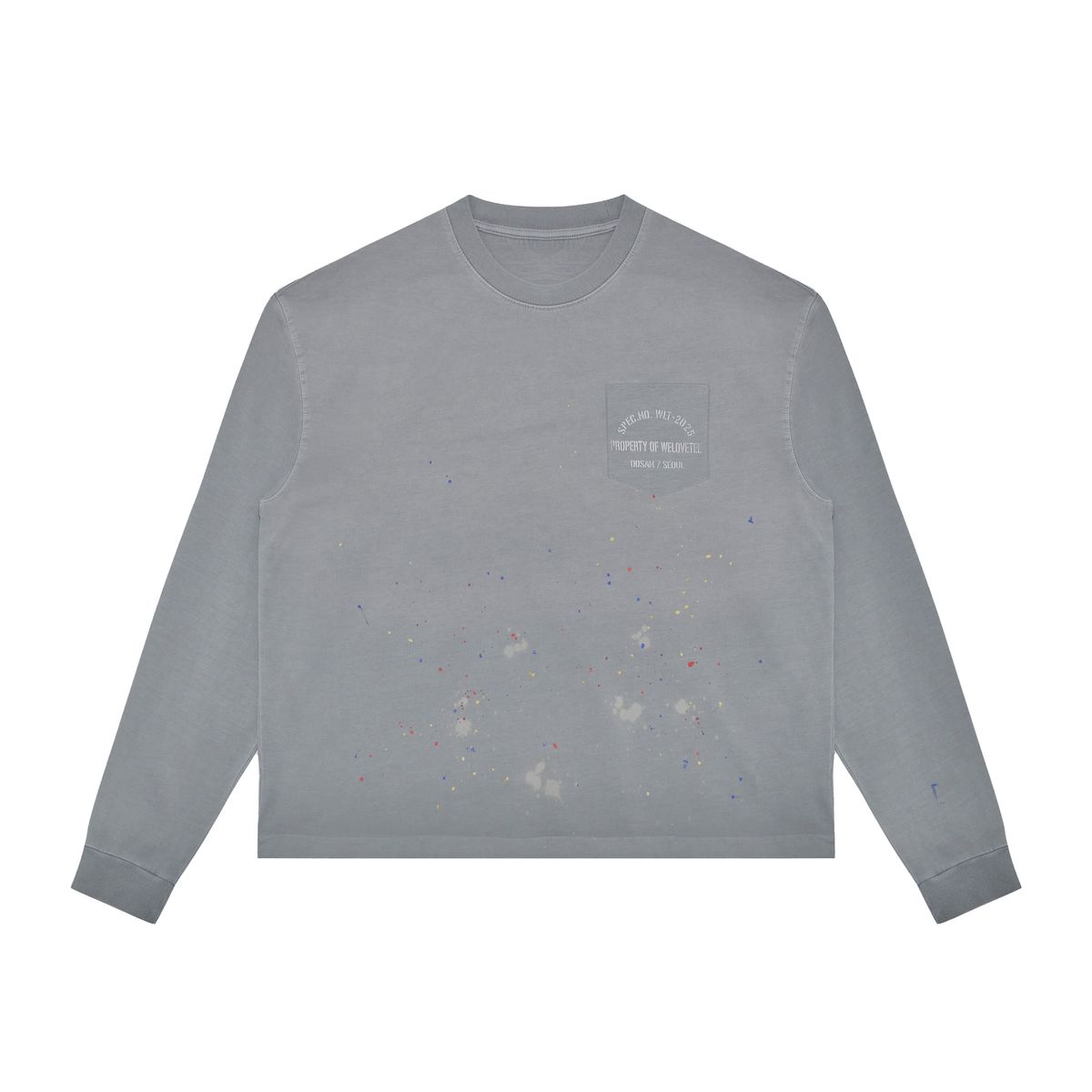 위러브티(WELOVETEE) PROP. painted L/S [GRAY]