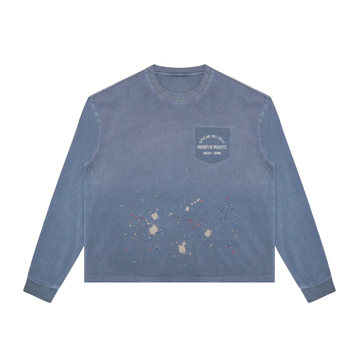 위러브티(WELOVETEE) PROP. painted L/S [BLUE]