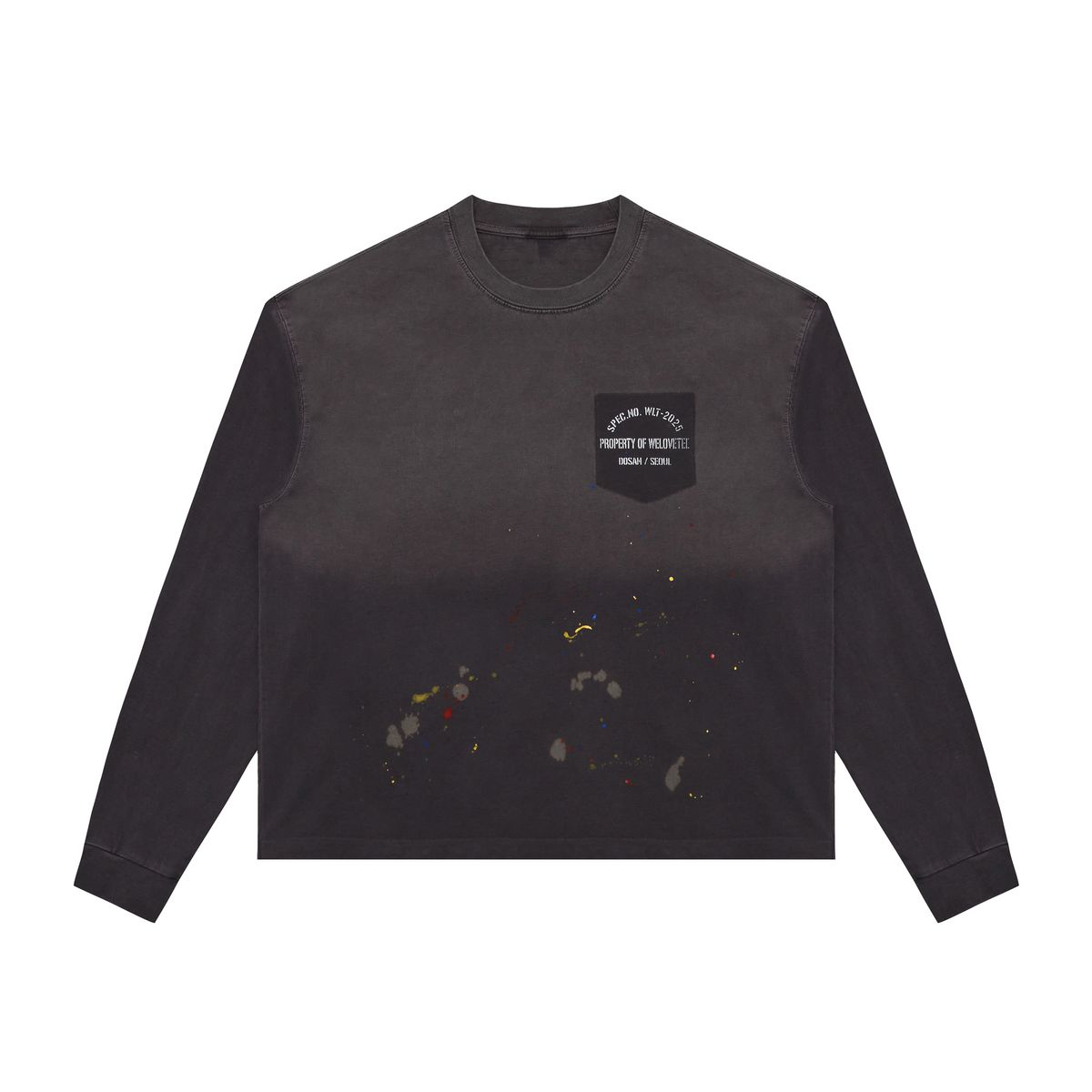 위러브티(WELOVETEE) PROP. painted L/S [BLACK]