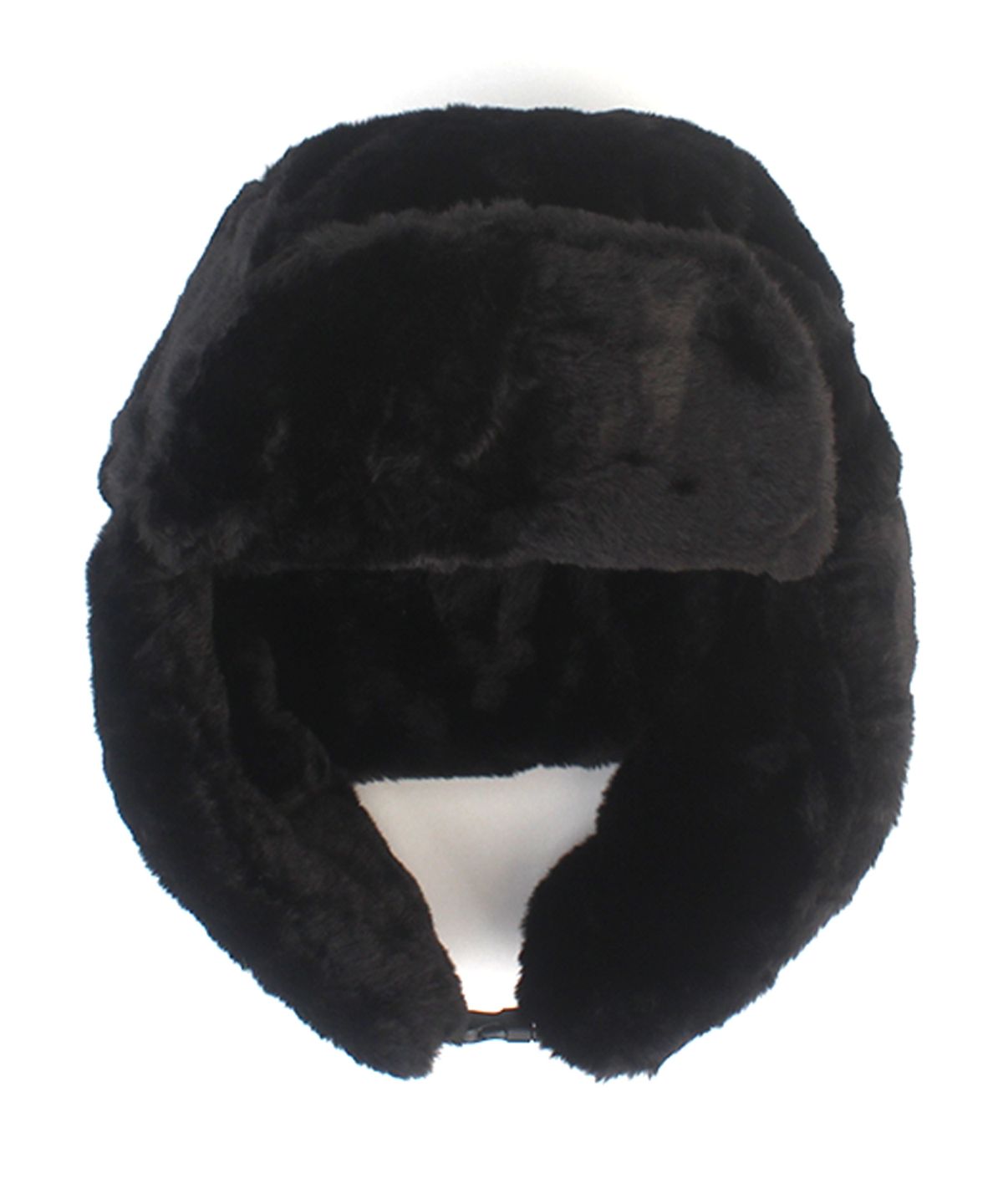 유니버셜 케미스트리(UNIVERSAL CHEMISTRY) Soft Fur Black Aviator Hat 항공모자