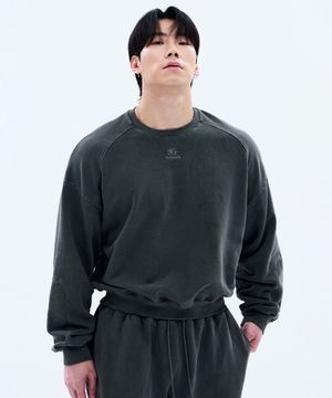 피그먼트 다잉 오버핏 스웨트 셔츠 (CHARCOAL)