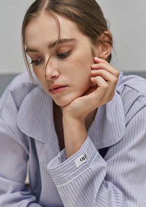 위스퍼 라일락 커플 파자마 잠옷 세트