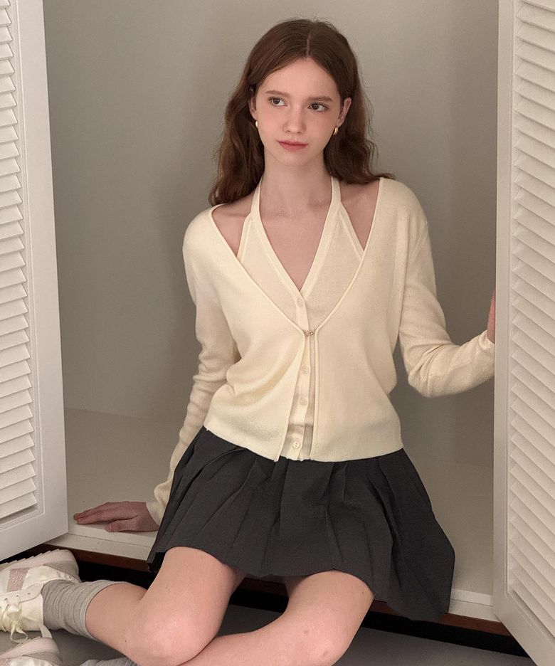 Rosy Halter Knit