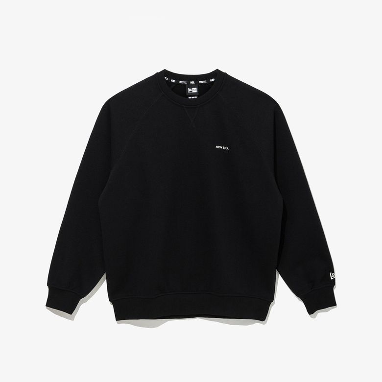 25FW 에센셜 크루넥 맨투맨 블랙 14742092
