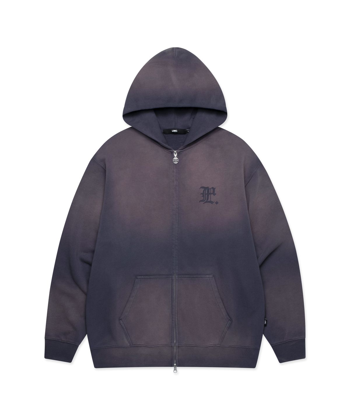 엘엠씨(LMC) GOTHIC WASHED ZIP-UP HOODIE vintage blue