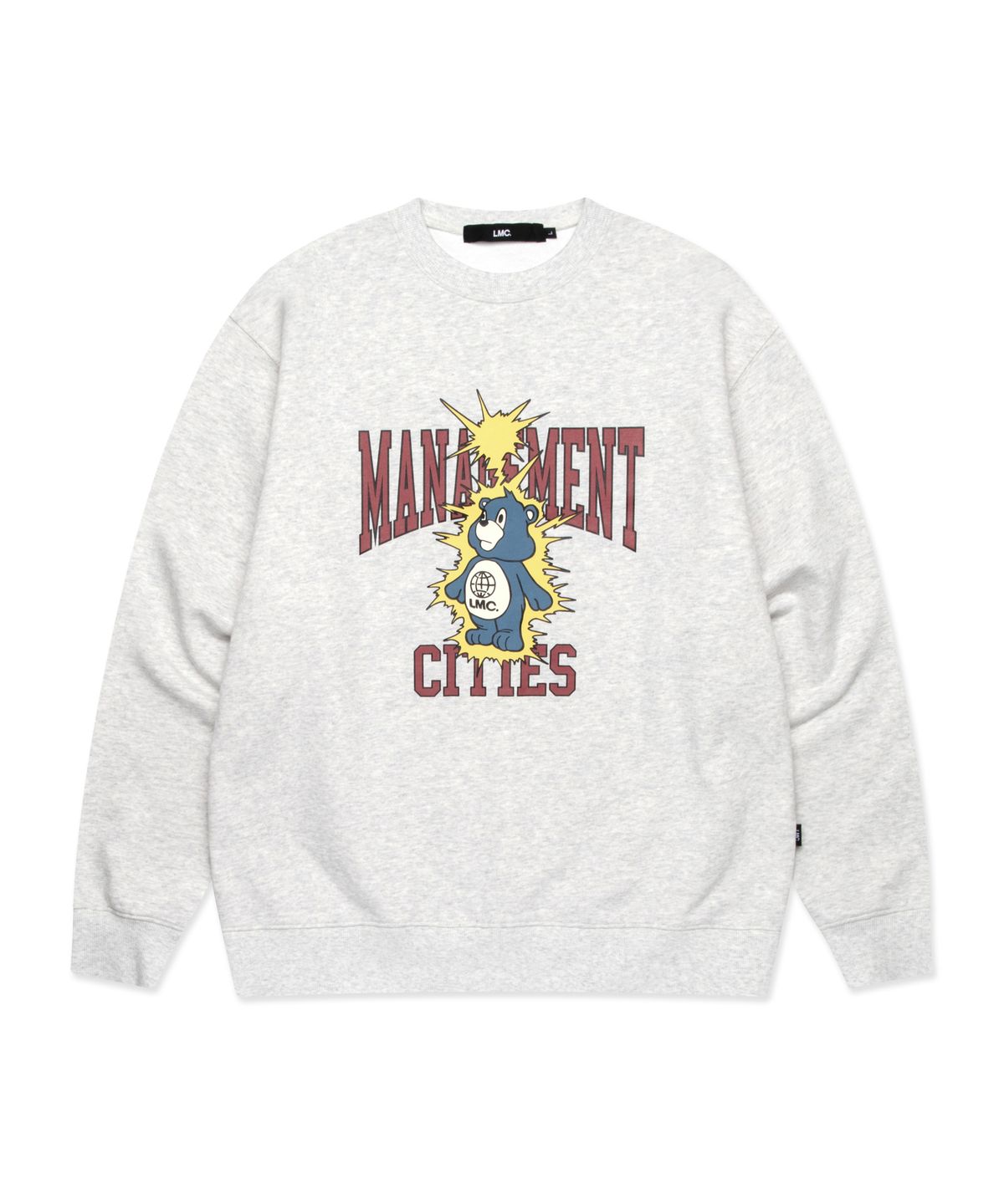엘엠씨(LMC) THUNDER BEAR SWEATSHIRT light heather gray