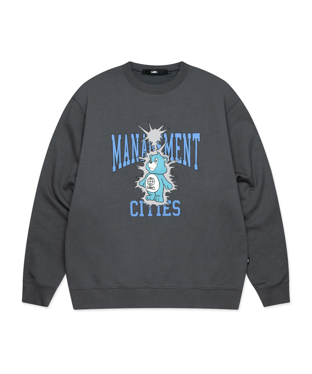 엘엠씨(LMC) THUNDER BEAR SWEATSHIRT charcoal