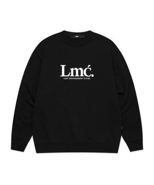 SERIF LOGO SWEATSHIRT black