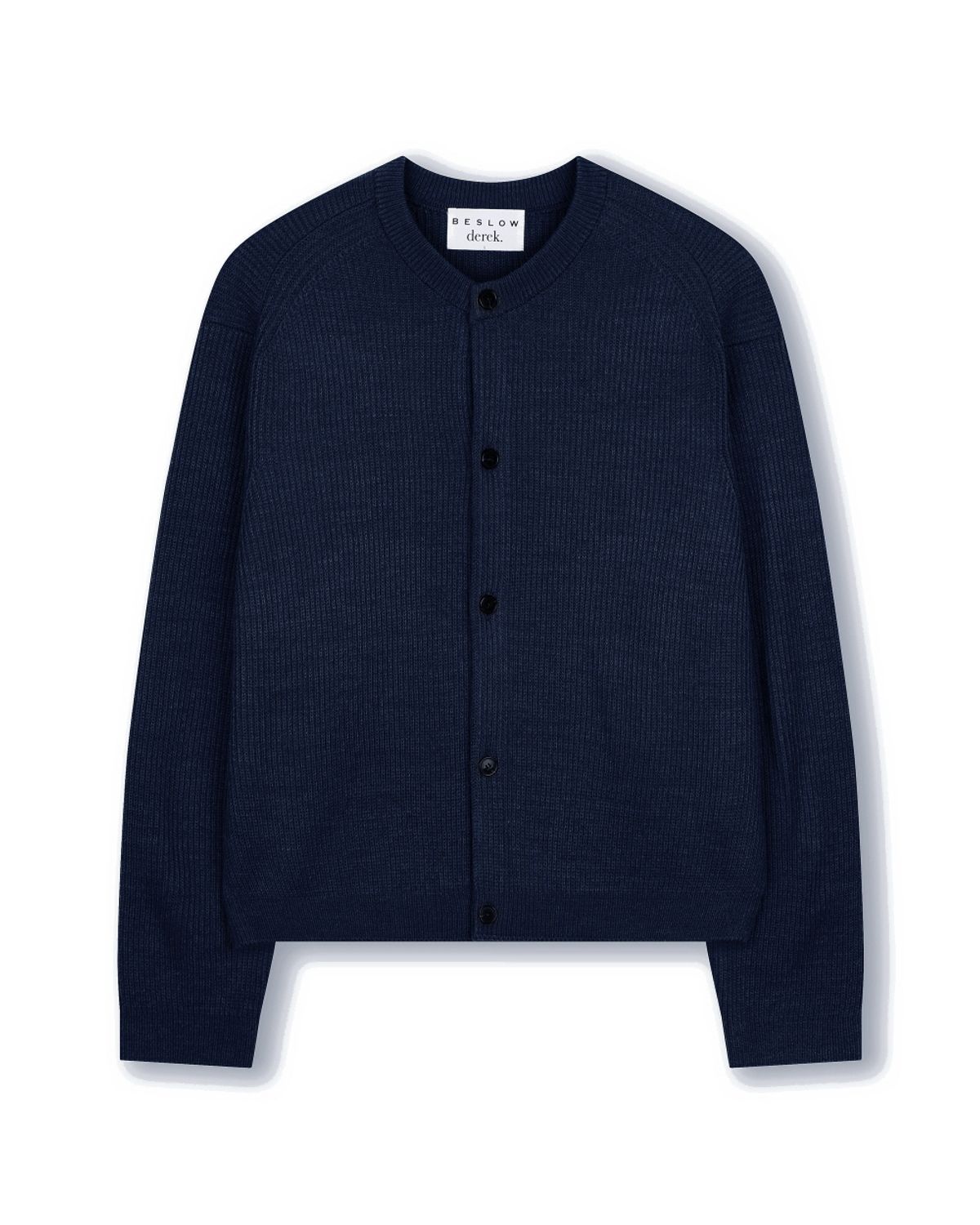 비슬로우(BESLOW) [비슬로우X데릭]CREW NECK SHORT CARDIGAN DARK BLUE