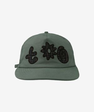 아플리케 로고 볼캡 그레이쉬 그린