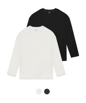 [2PACK] 코튼 베이직 롱 슬리브 2COLOR