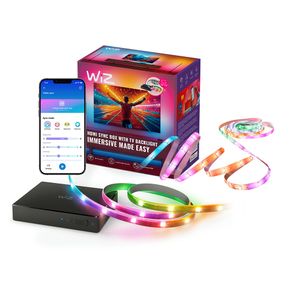 위즈 55-65 139cm TV용 라이트스트립 싱크박스 스타터킷 줄조명 + 멀티 컬러 라이트스트립 5M
