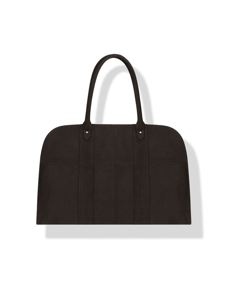 [비슬로우X데릭]SYNTHETIC SUEDE TOTE BAG DARK BROWN