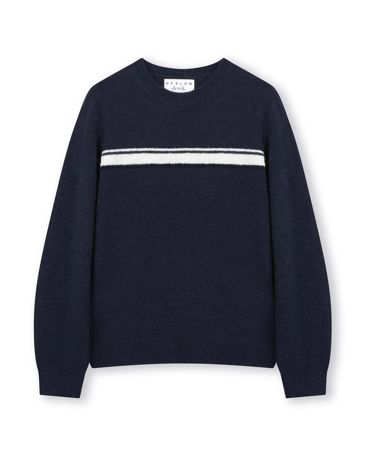 비슬로우(BESLOW) [비슬로우X데릭]STRIPE ALPACA KNIT NAVY
