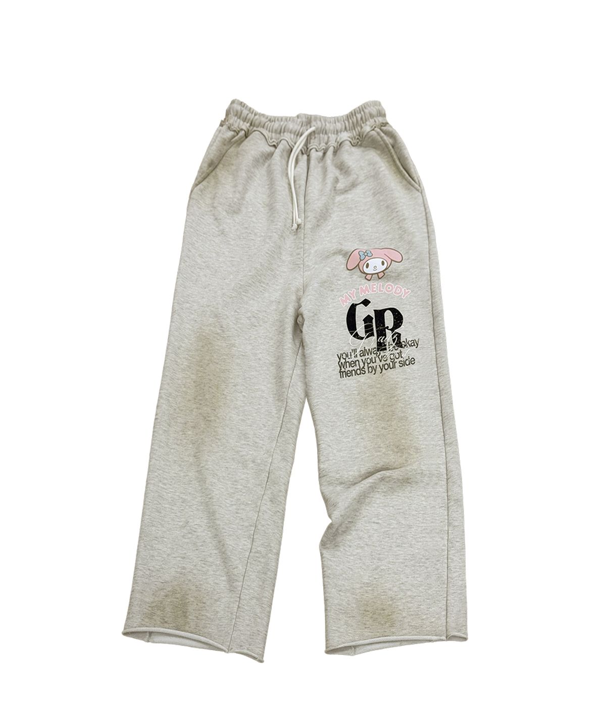 그레일즈(GRAILZ) [GRAILZ I MY MELODY] MY MELODY VINTAGE SWEAT PANTS [OATMEAL]