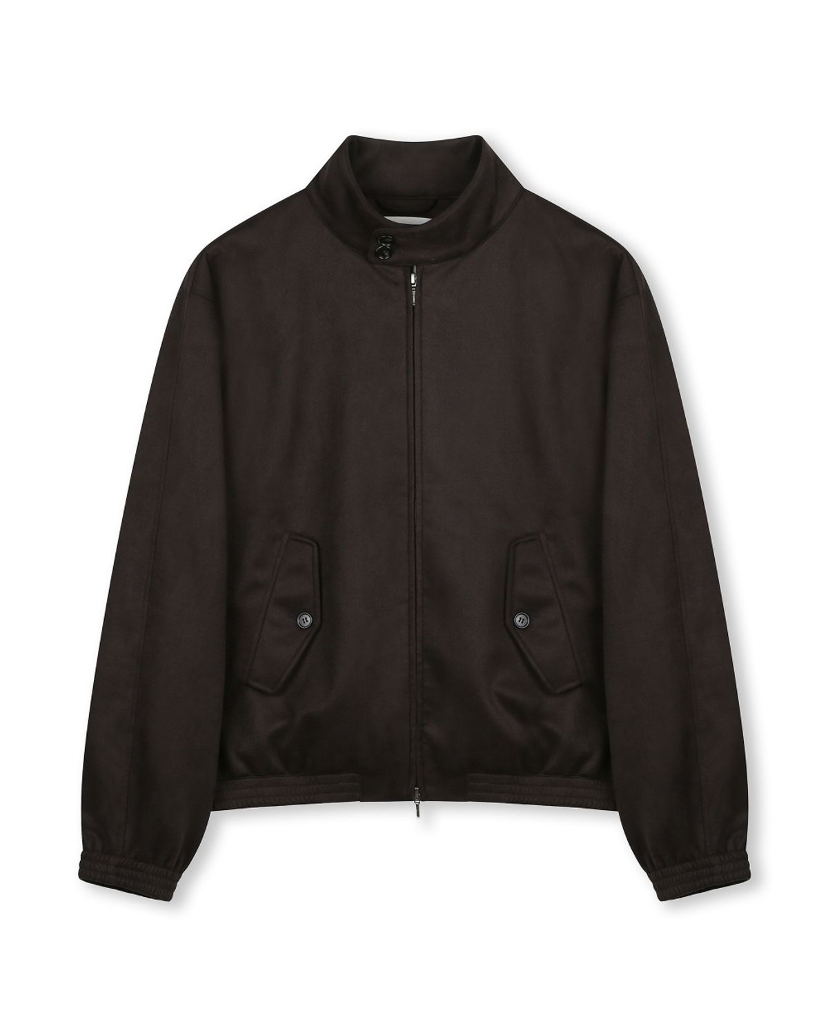 비슬로우(BESLOW) [비슬로우X데릭]SYNTHETIC SUEDE HARRINGTON JACKET DARK BROWN
