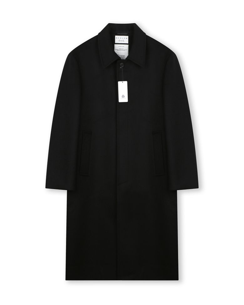 [비슬로우X데릭]OVERSIZED CASHMERE MAC COAT BLACK