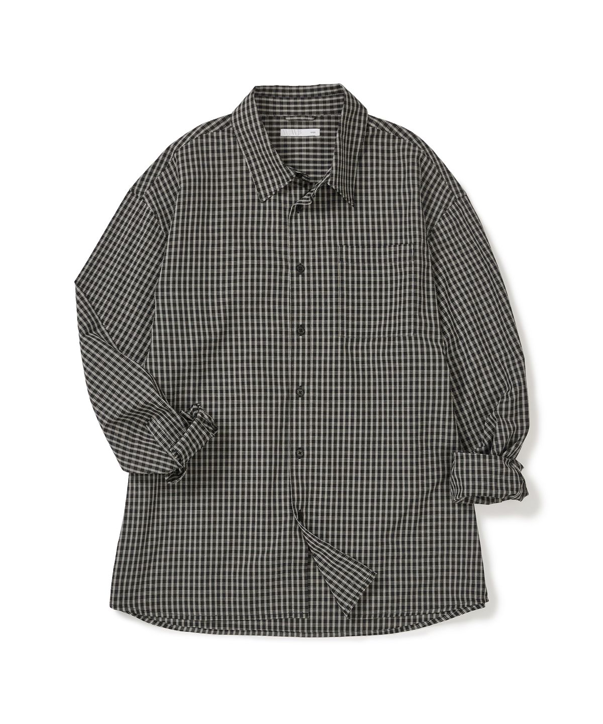 웨스트 그랜드 블러바드(WEST GRAND BOULEVARD) 노블 원 포켓 체크 셔츠 ANTIQUE BLACK