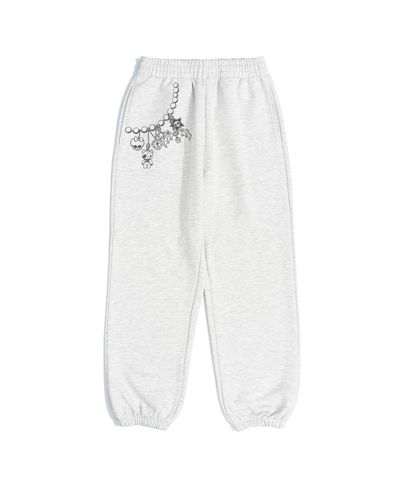 KITSCHKITSCH KEYRING JOGGER PANTS (LIGHT MELANGE)