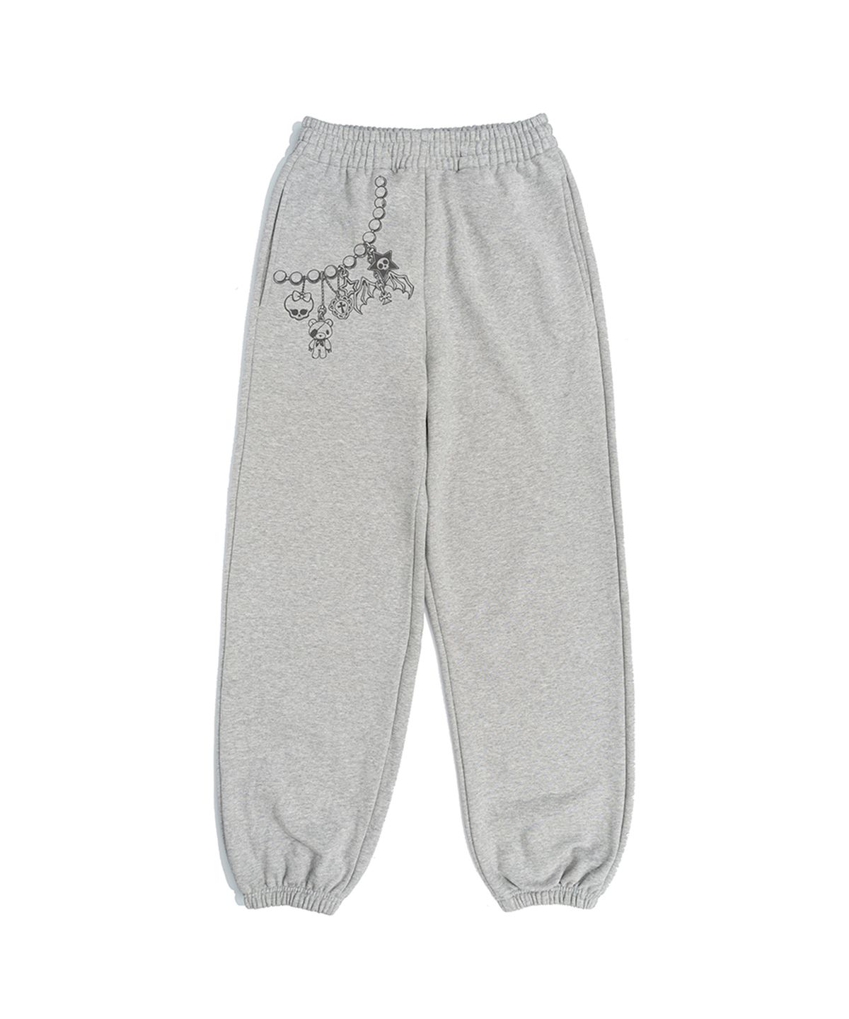 뉴키치(NEWKITSCH) KITSCHKITSCH KEYRING JOGGER PANTS (MELANGE)
