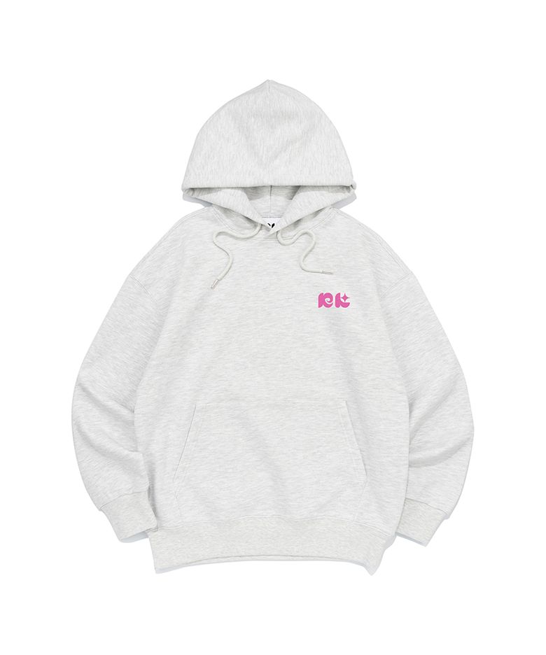 NK LOGO HOODIE (LIGHT MELANGE)