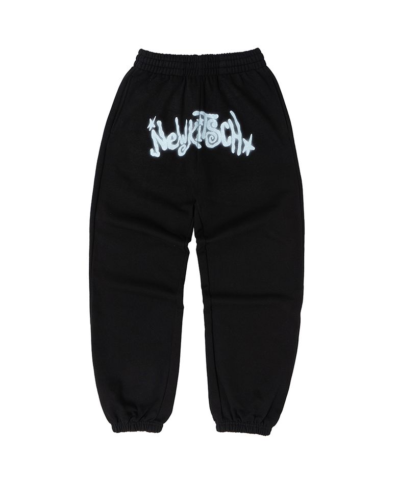 NEWKITSCH STAR LOGO JOGGER PANTS (BLACK)