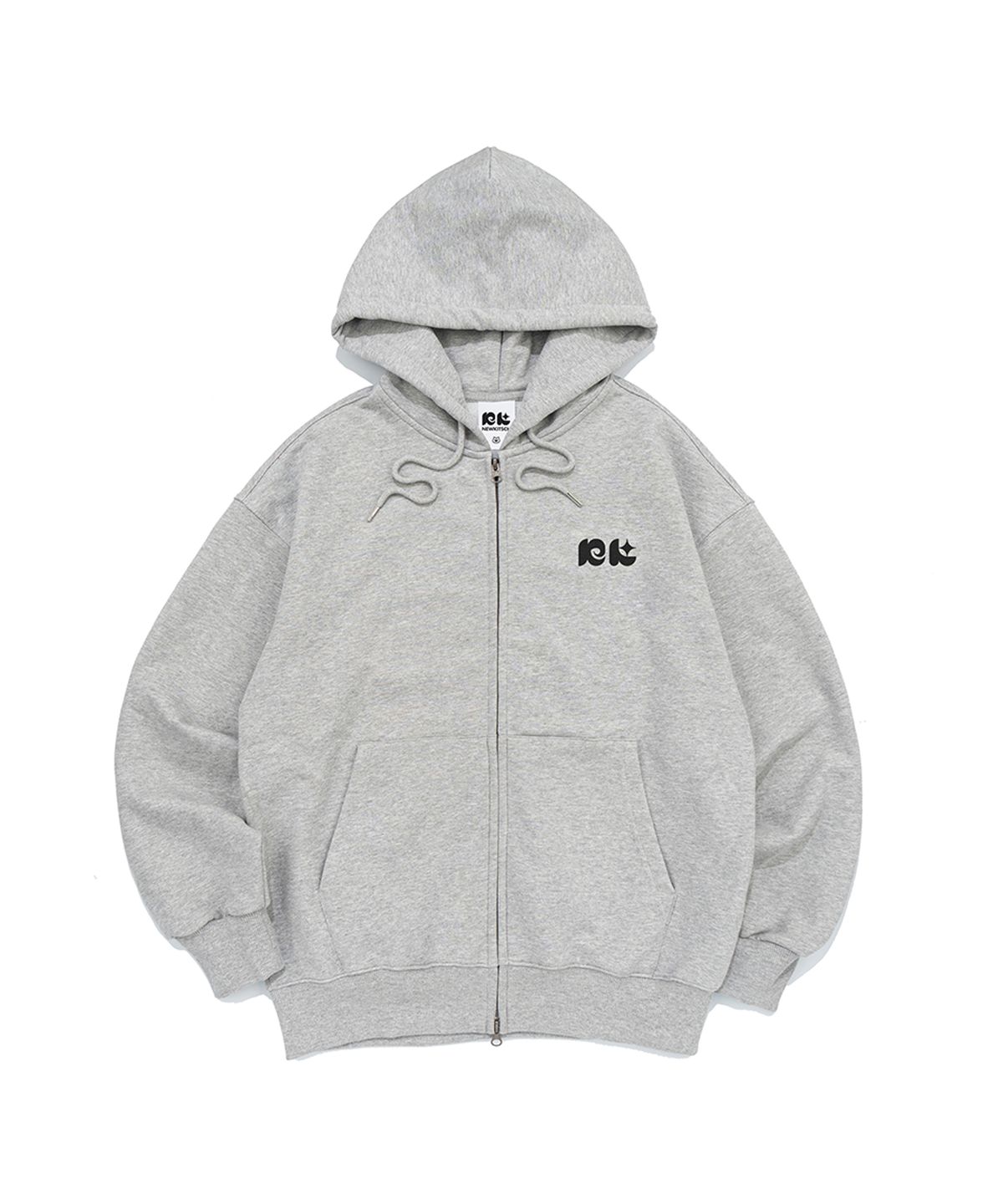 뉴키치(NEWKITSCH) NK LOGO HOOD ZIP-UP (MELANGE)