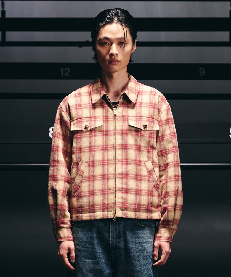 Dalton Check Jacket Red