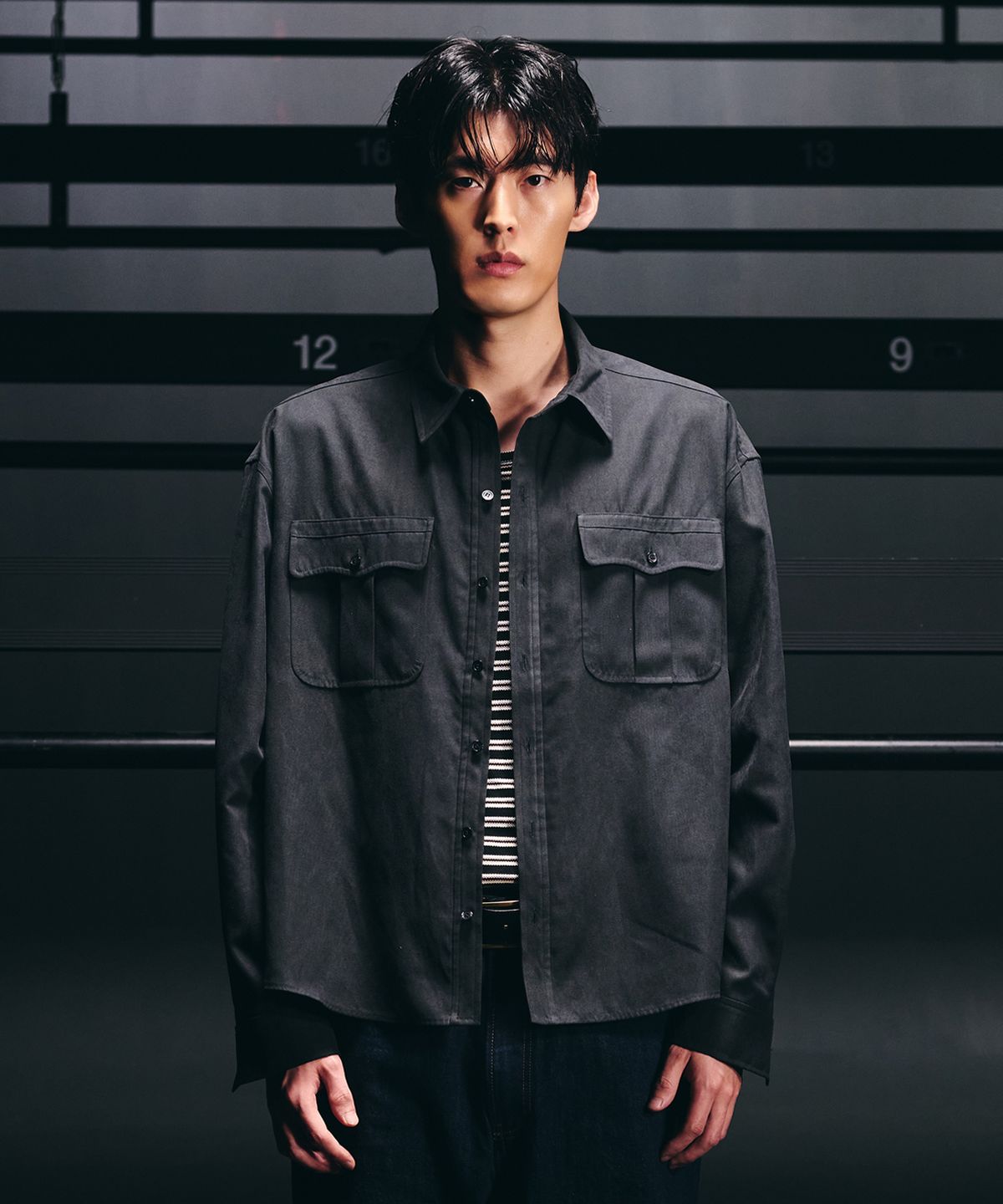 노클(NOCLE) Rhett Suede Shirt Black