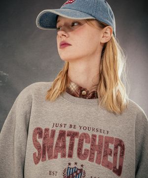 스내치드 맨투맨 그레이 HSMT3628